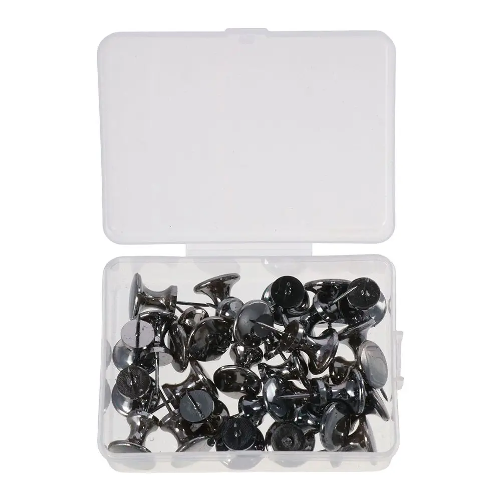 30PCS Metal Giant Push Pins Big Black Thumb Tacks Versatile Use Push Pins for Cork Boards Bulletin Boards Office Supplies