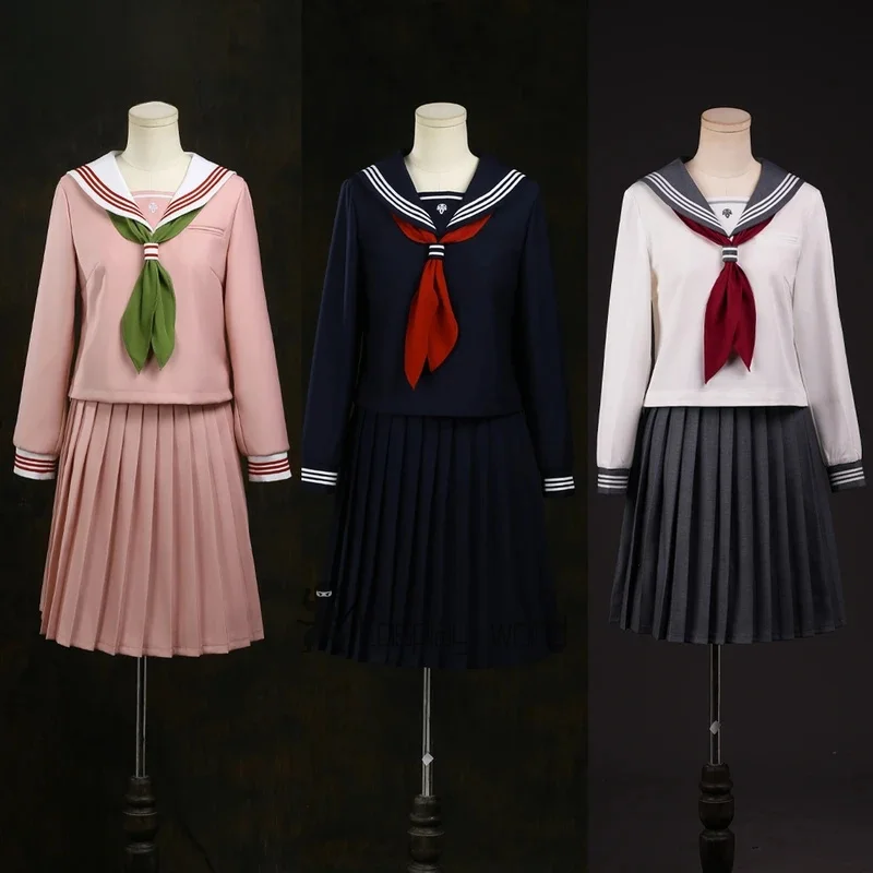 

Shimizu Hinako Cosplay Costume Embroidery SR Quality Women's School Uniform JK Dress Halloween Party Outfit