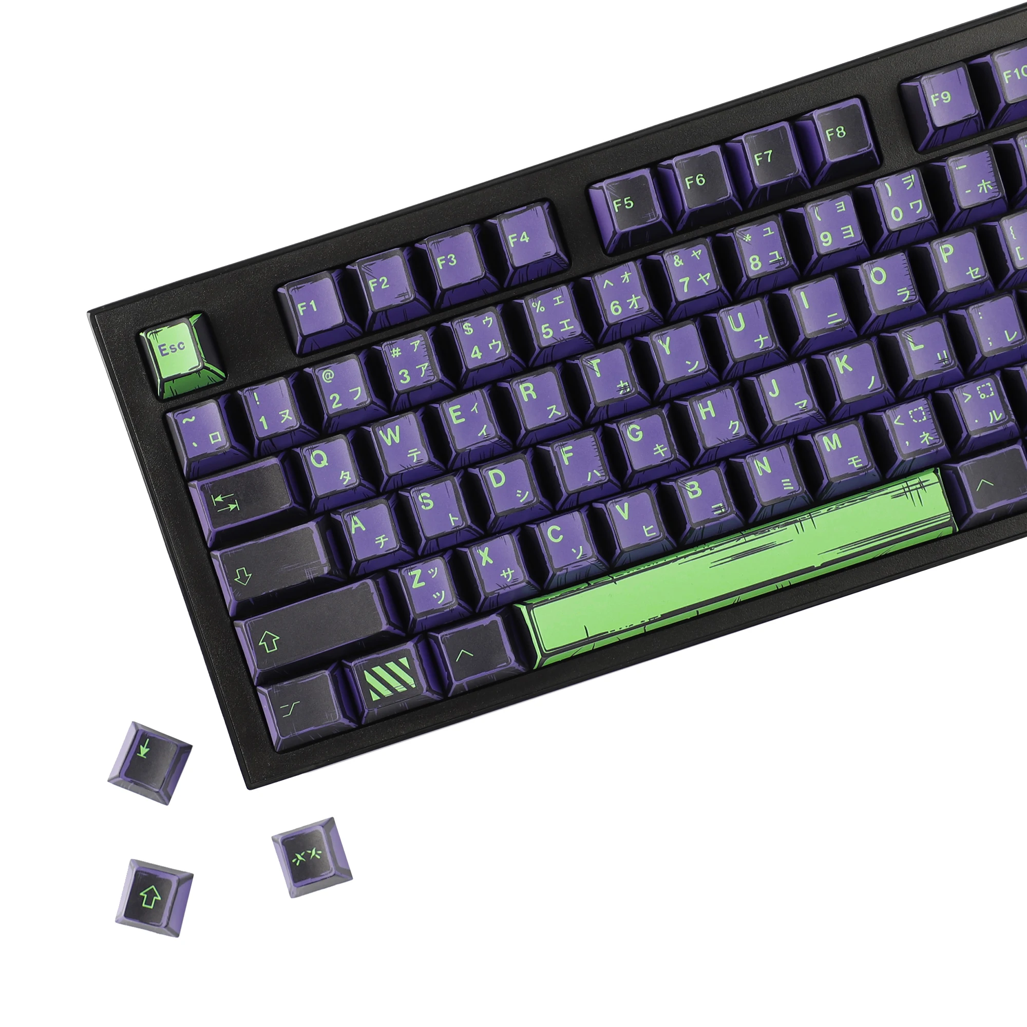 

YMDK 151 клавиш Comic Retro Machinery Cherry Profile 5-сторонние колпачки для клавиш Dye Sub PBT для механической клавиатуры MX 61/64/75/87/98/104/108