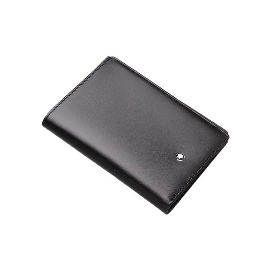MONTBLANC Meisterstuck Bifold Cow Leather Wallet Men's Black 11987