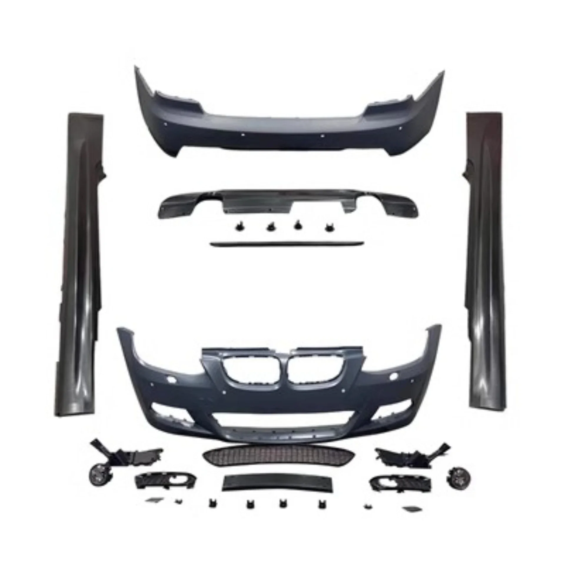 Front- und Heckstoßstange, Seitenschweller, Motorabdeckung, Spoiler für BMW E92 E93 2005-2012, modifiziertes M4 M3 1M MT Bodykit, Autozubehör
