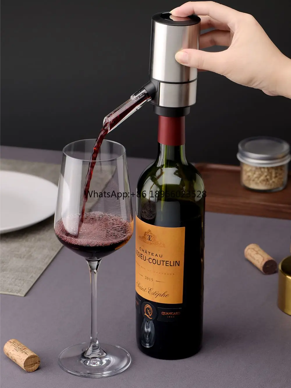 Automatic Pourer Electric Wine Decanters Whiskey Aerator Quick Sobering Red Wine Dispenser for Bar Accessory Office Home Gadgets