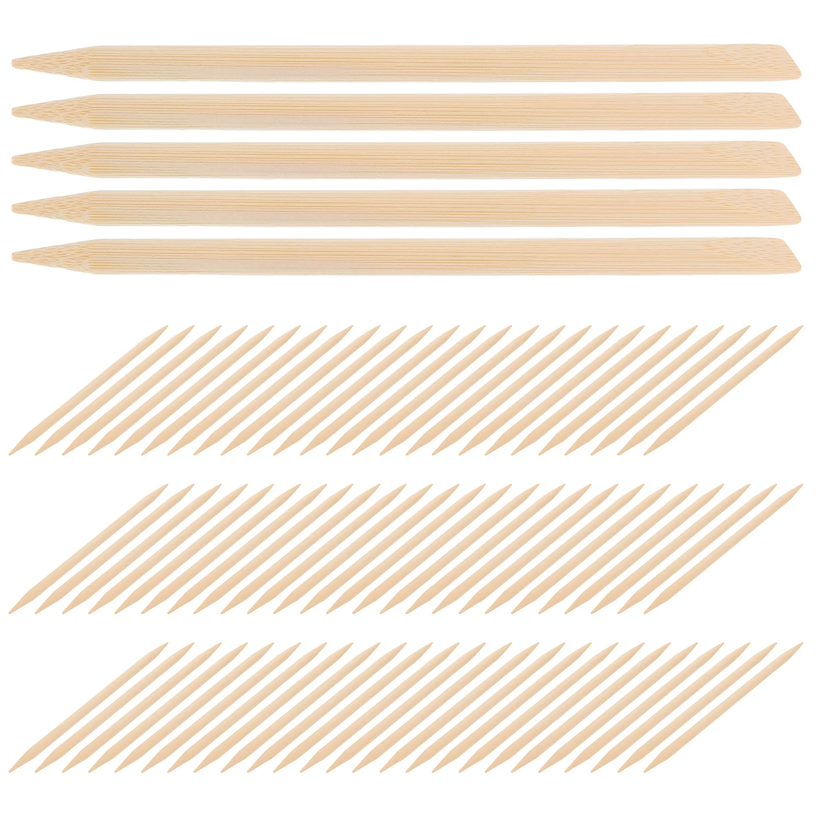 

100 Pcs Scraper Brush Bamboo Pens Scratching Stick Paper Wood Draw Stylus Wooden Tool for Flat Sticks Crafts