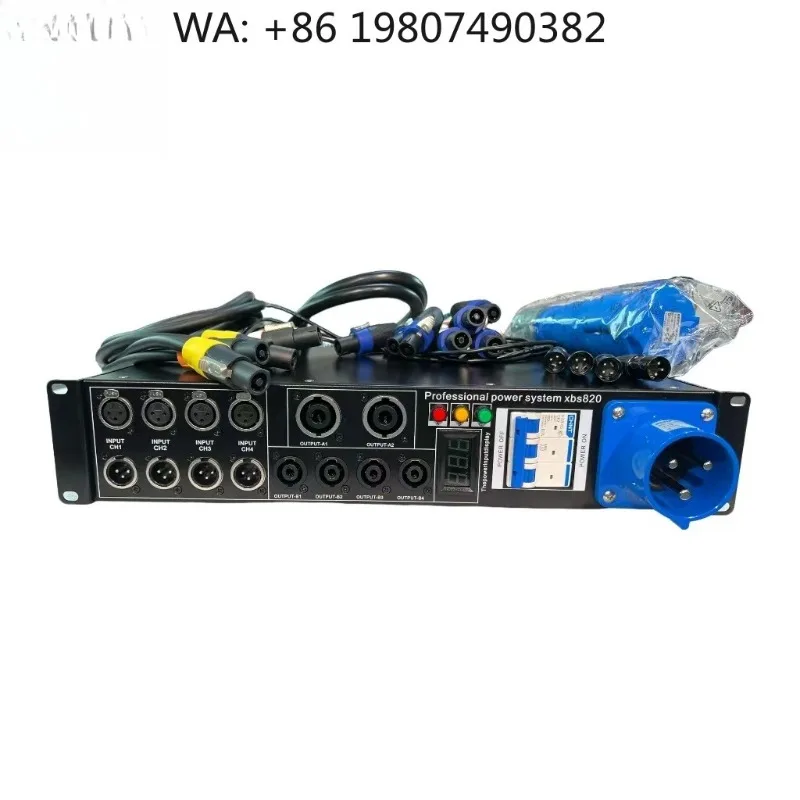 

Line Array Power Management Box 6x10A Voltage Signal Controller 2/8 Core Cable Professional Audio Stage Equipment