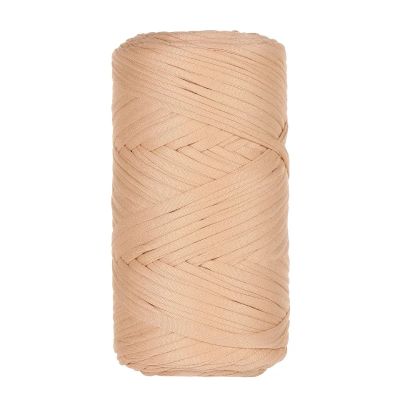 Chunky Cotton T-shirt Yarn, Thick Thread for Knitting, Handwork, Purse Bag, Basket, Polyester Fiber, Colorful Wool, 400g