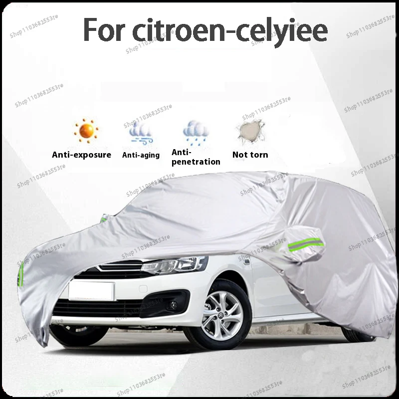 

For Citroen Celyiee Fit Car Cover - Waterproof, Dustproof, Sunshade (UV), Snowproof | Silve Full Cover with All-Day Protection
