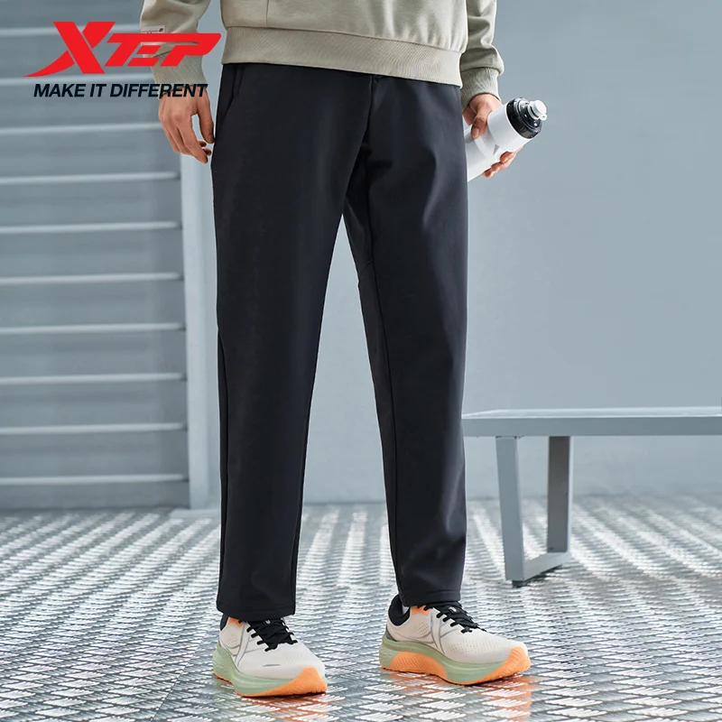 

Xtep Sweatpants For Men Durability Comfortable Soft Breathable Elasticity Sole Cozy Fuzz Chic Jogging Trousers 976429980155