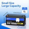 ポータブルリチウム電池Wattcycle-LiFePO4 V,100Ah,統合100A,bms,2560wh,RV,海洋用途,オフグリッド用 2