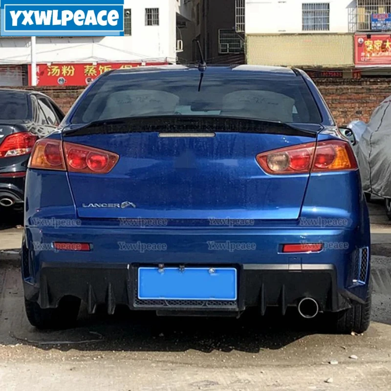 

For Mitsubishi Lancer EX Evo Spoiler 2008-2015 ABS Plastic Unpainted Color Rear Trunk Lip Spoiler Wing Body Kit Accessories