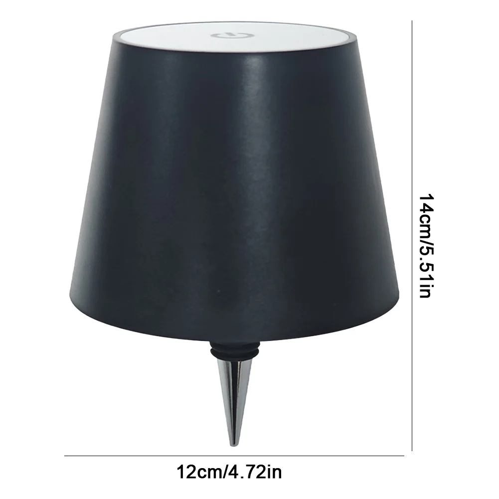 Wireless Table Lamp Modern Lamp Beverage Lamp RGB/ 3-Color USB Rechargeable Dining Table Lamp Top Touch Birthday Decoration