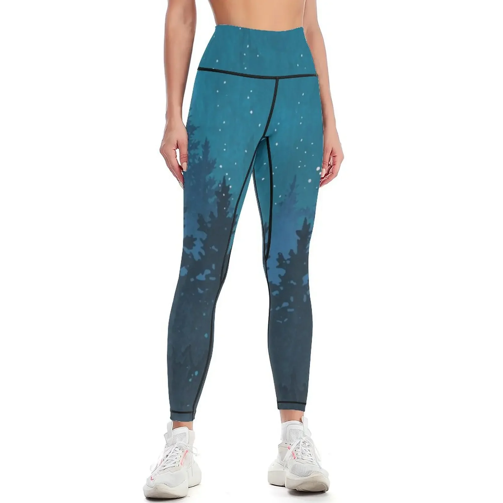 

winter forest Leggings Sports female gym's clothing Women's sports pants sportswear woman gym 2025 Womens Leggings