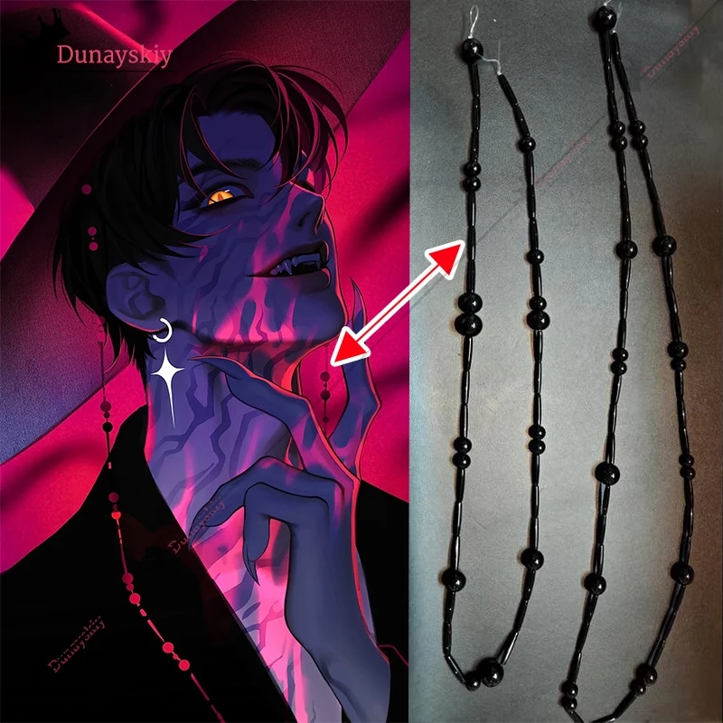 Sajaboy Jinu Cosplay Stage Uniform Hat Chain Prop Accessories Handsome Vampire Kpop Demon Idol Disguise Prop Accessories