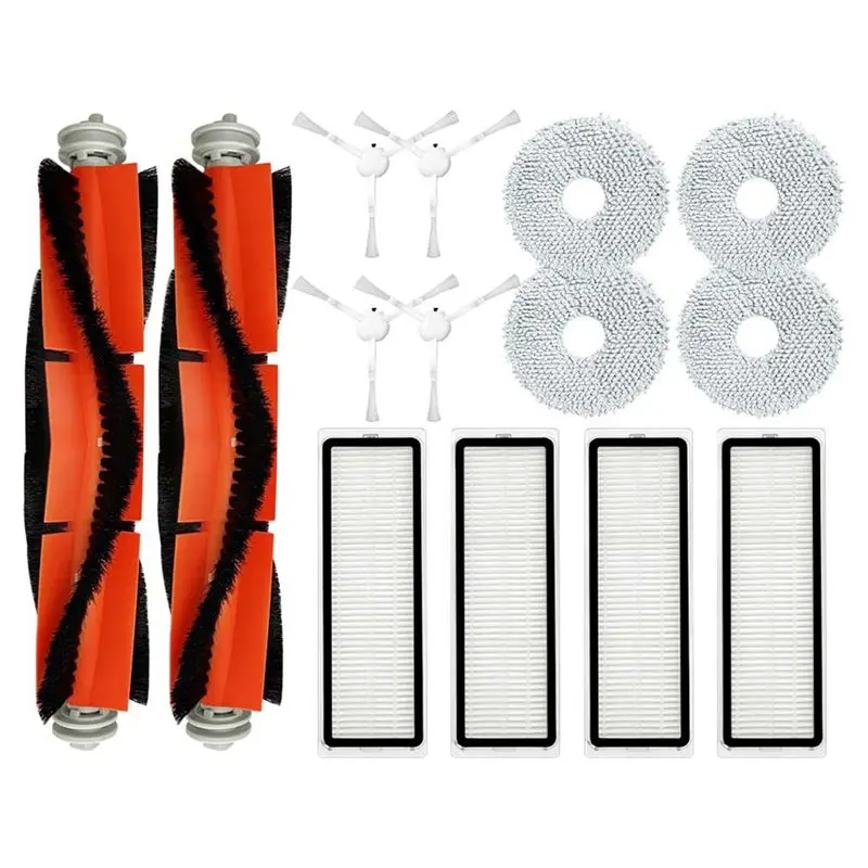 

AEE8-для робота-пылесоса Xiaomi S10 +/S10 Plus, запасные части, основная боковая щетка, фильтры Hepa, тряпка для швабры