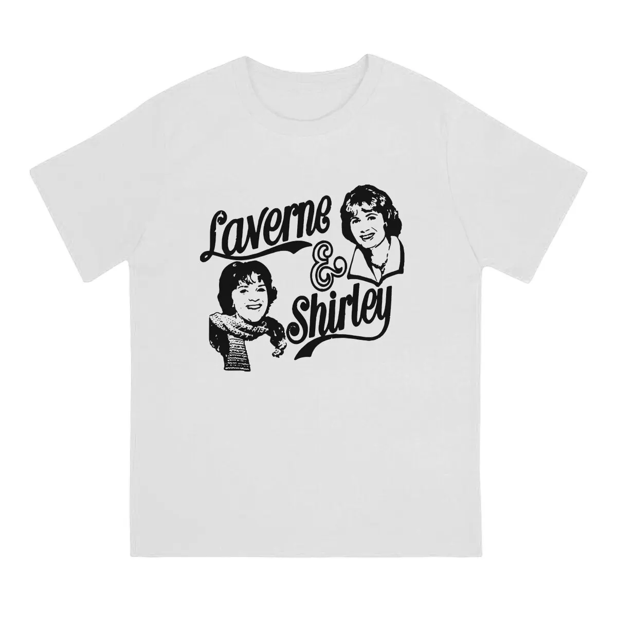 Fun Together T-Shirts Men Round Collar 100% Cotton T Shirt Cindy Williams Laverne & Shirley TV Short Sleeve Tees 4XL 5XL