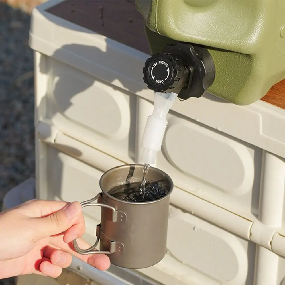 

Portable Water Storage Container Double Grip 12L Outdoor Drinking Bucket Leak-proof Wear-resistant Camping Water Tank