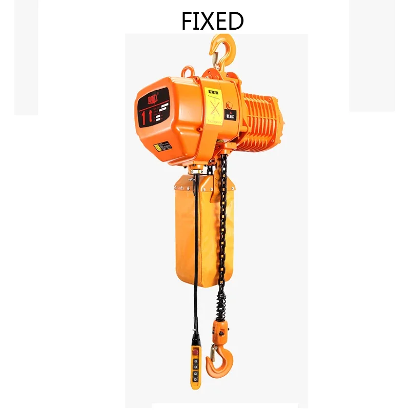 220V/1100W/1500W Portable Overhead Electric Chain Hoist Crane Fixed Single Chain Industrial Hoist Chain Hoist Lifting