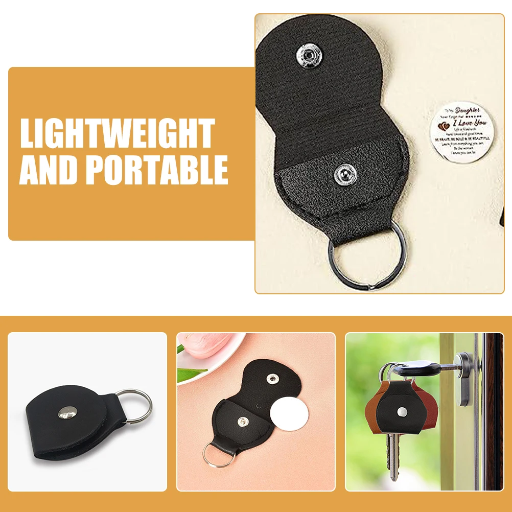 

6Pcs Guitar Pick Storage Bag Portable Case Small Pouch Holder Keychain Sturdy Practical Travel Use Guitar Pick Bag