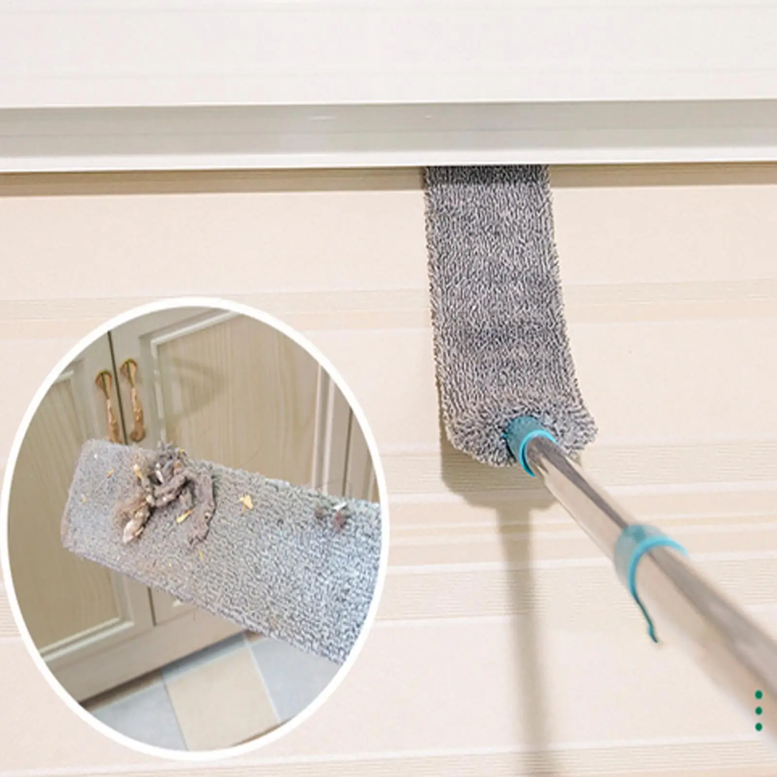 Gap Dust Cleaning Tool Long Handle Flat Duster Under Couch Dust Wand For Home Office Floor Furniture Crevice Couch