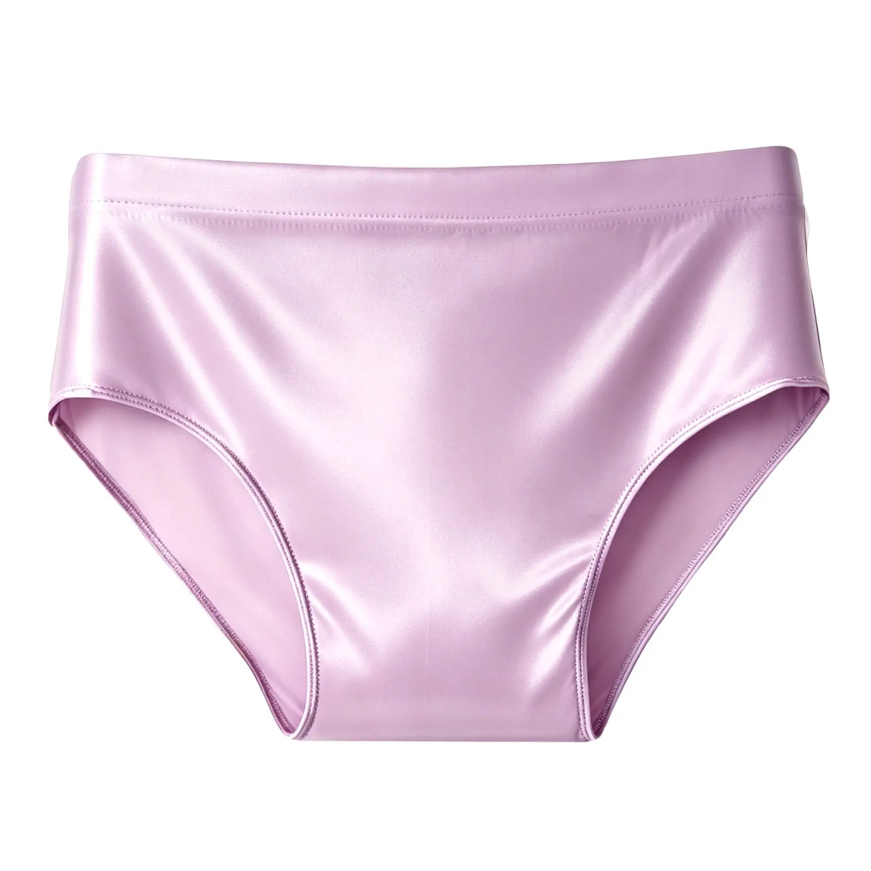 Men Seamless One-Piece Briefs Shiny Silky High Elastic Trunks Sports Tight Panties Plus Size Transparent Low Waist Men Underwear