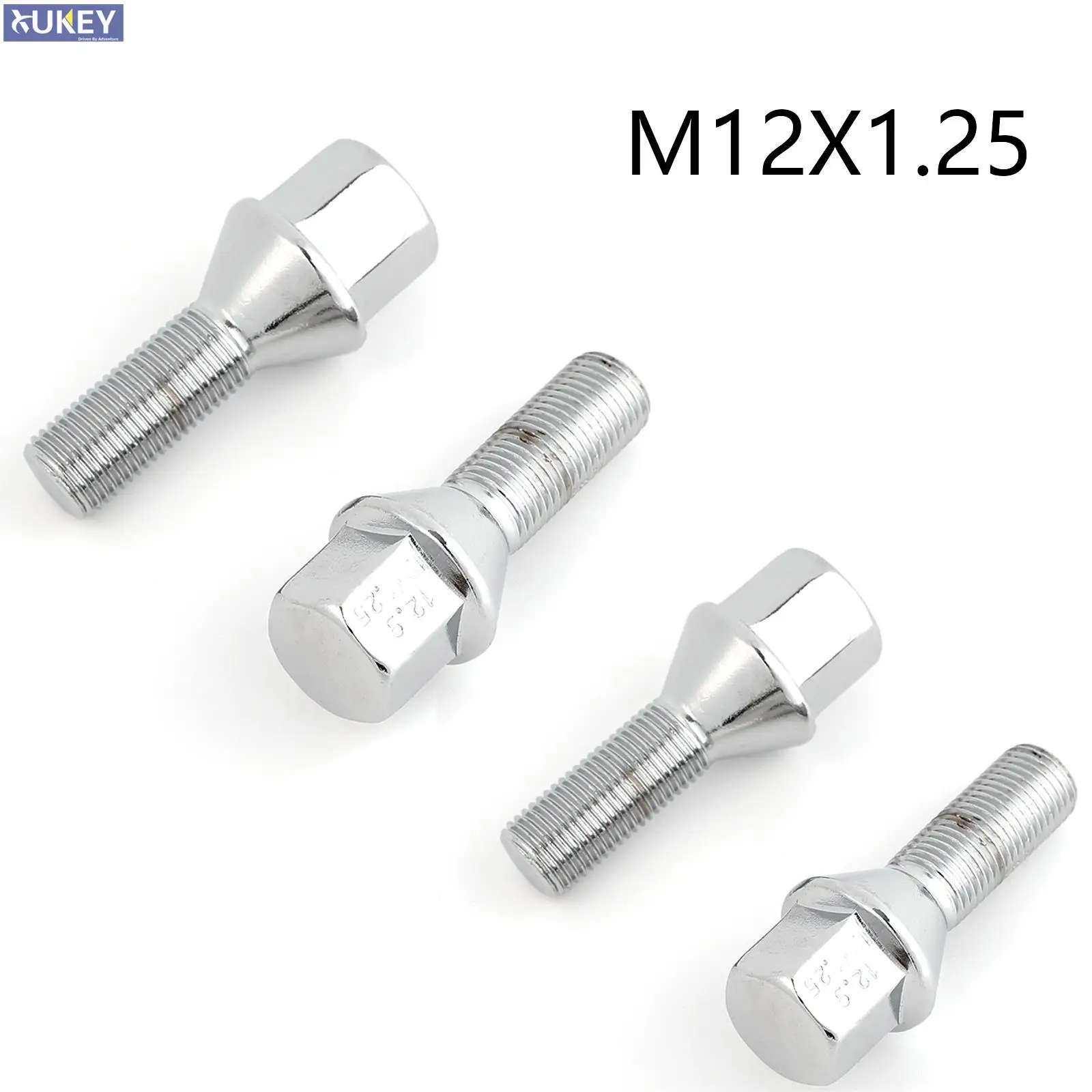 4Pcs Car M12× 1.25 Wheel Studs Lug Bolts Silver 28mm Truck Parts Tool For Jeep Renegade Cherokee Compass Chrysler 200 Dodge Dart