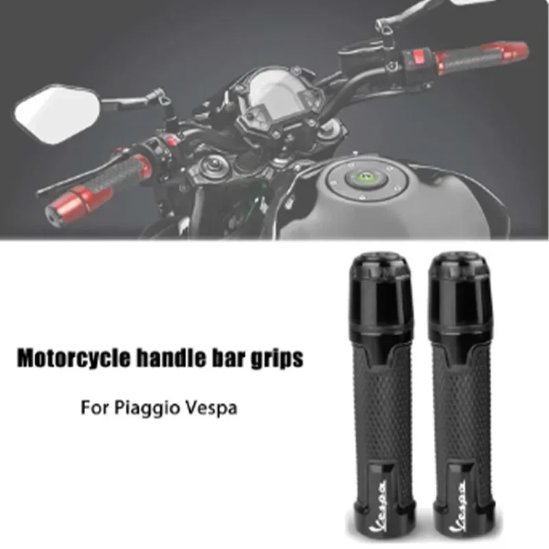 

For Piaggio Vespa GTS GTV 250 300 Primavera 150 LX LXV Motorcycle Aluminum Anti-Slip Rubber Handlebar Handle Throttle Hand Grip