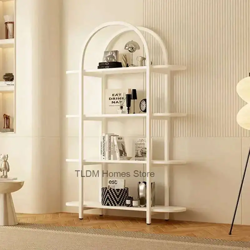 Bookshelf Para Nordic Organizer Bookcases Furniture Room Display White Storage Estante Shelves Livros Room Minimalist Living
