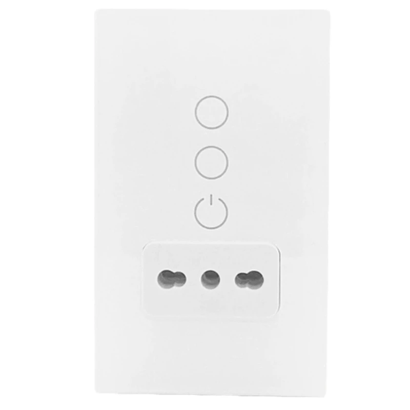 

Tuya Wifi Smart Italy Light Switch Wall Socket Chile Outlet Glass Panel Plug Intelligent Remote For Smartlife CNIM Hot