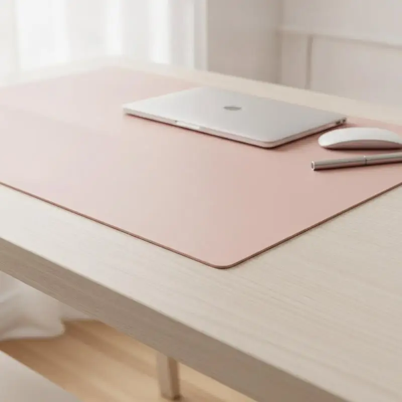 High End Large PU Leather Mouse Pad Non-Slip Waterproof Desk Protector Mat for Office Gift Home Use