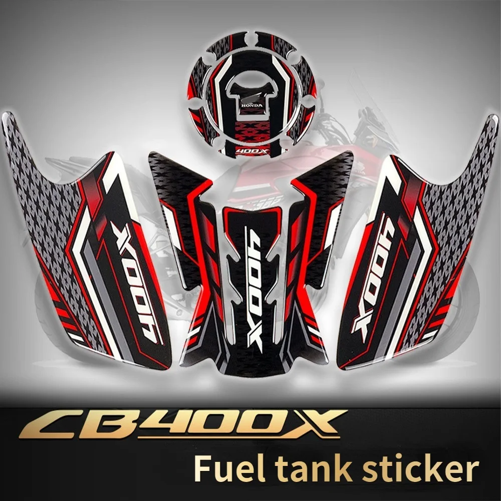 3D Motorcycle Anti-skid Protection Sticker for Honda CB400X CB 400X Fuel Tank Protection Stickers Decals Motorcycle Accessories