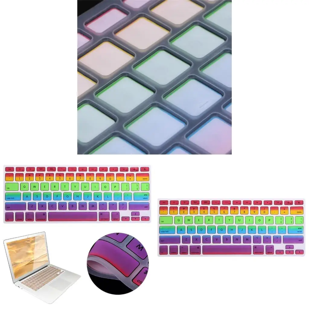

Silicone Keyboard Cover Skin Protective for Macbook 13" 15"