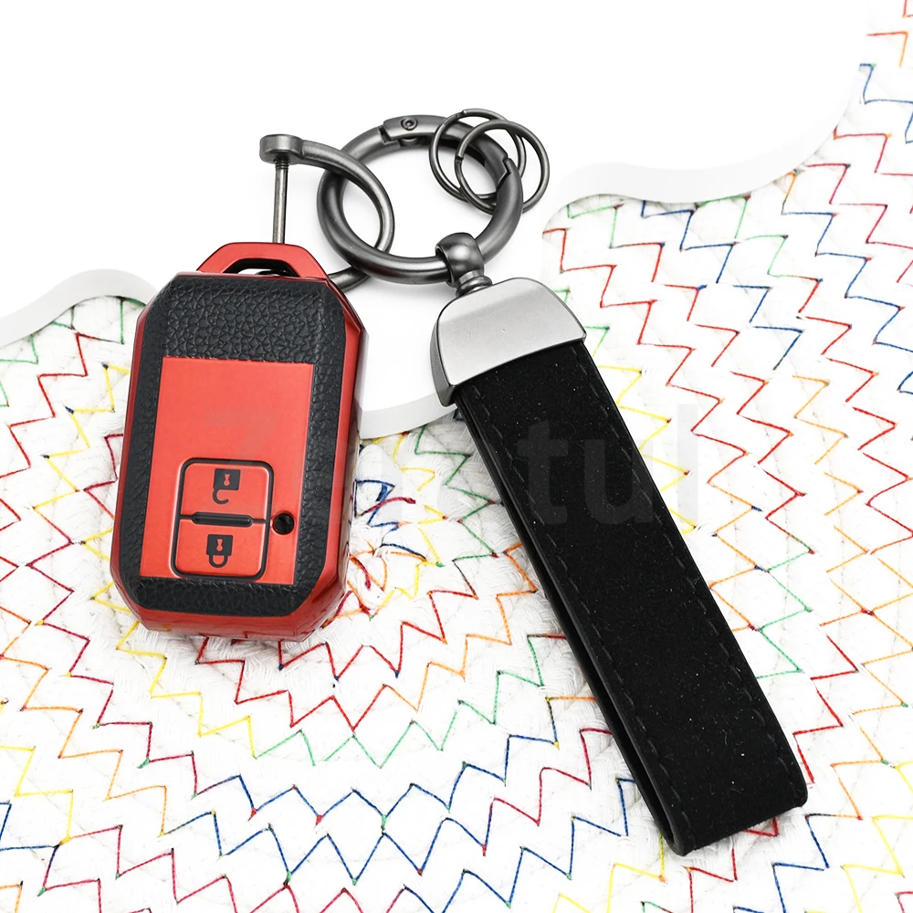 

For Suzuki Japanese Monopoly Type 3C Ertiga Swift 2017 Wagon R TPU Leather Auto Car Key Case Cover Protect Shell Bag Accessories
