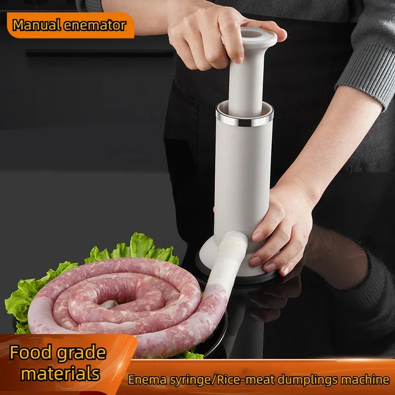 

Small Manual Sausage Maker Rice-Meat Dumplings And Shrimp Slide Kitchen Tool for Creating Delicious Home-made Sausages