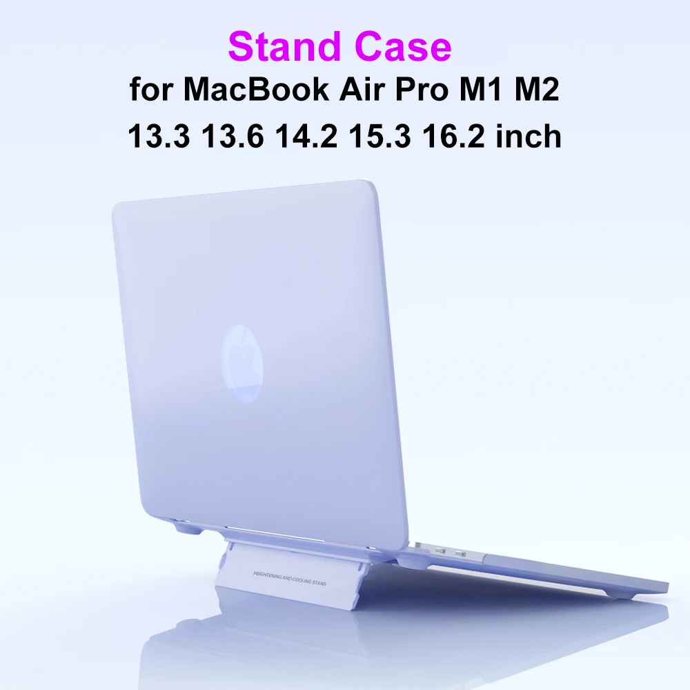 Heightening Cooling Stand Case for MacBook Air M3 Case 2022 Mac Book Pro 13 Cover 2023 M2 Air 15 Pro 14 16 M4 Laptop Funda