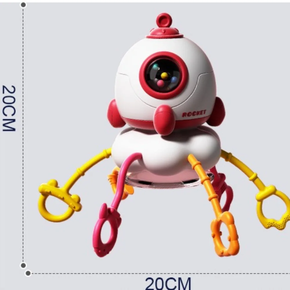 Игрушки-ракеты Монтессори, сенсорные развивающие игрушки-ракеты, милая игрушка на присоске для пальцев, От 0 до 1 года
