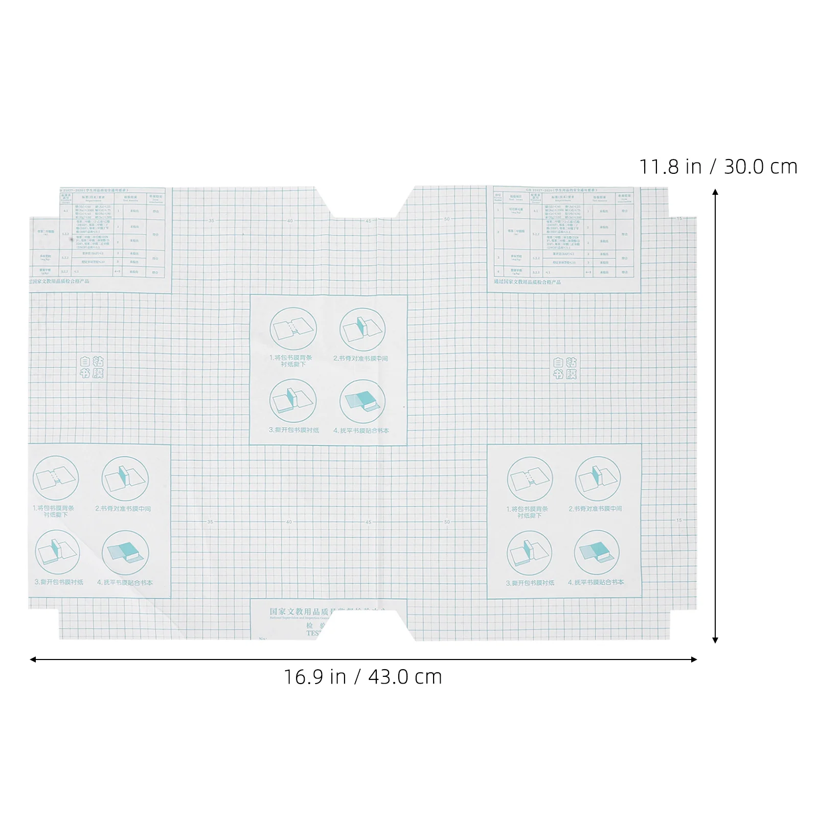 Waterproof Book Cover Clear Self-Adhesive Film For Textbooks Reusable Book Protector Scrapbook Magazine Covering Film