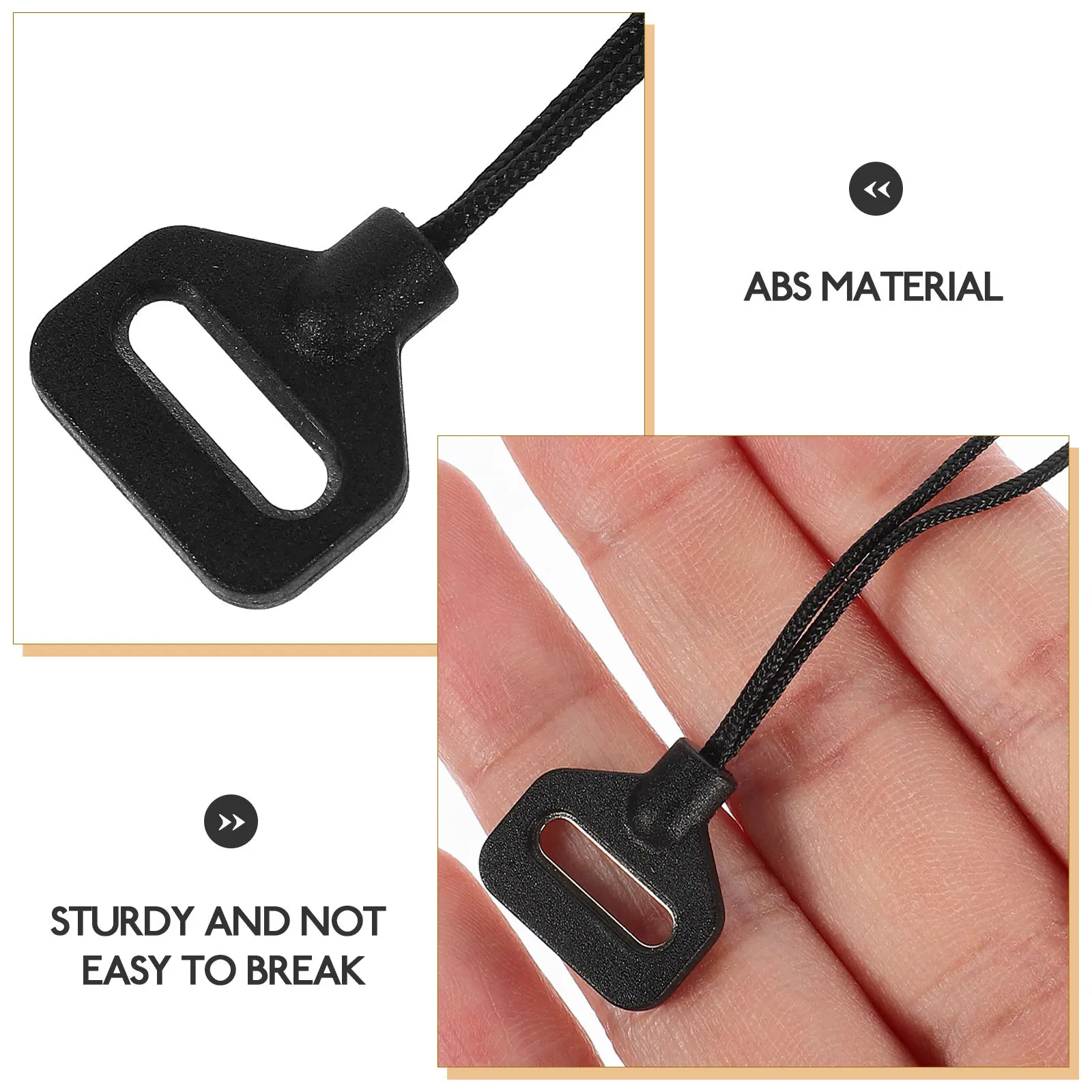 2Pcs Compact Strap Buckle Adapter for Camera Shoulder Neck Wrist Belt 11Mm Max Width 1.3mm Nylon Loop 10Kg Strength Camera