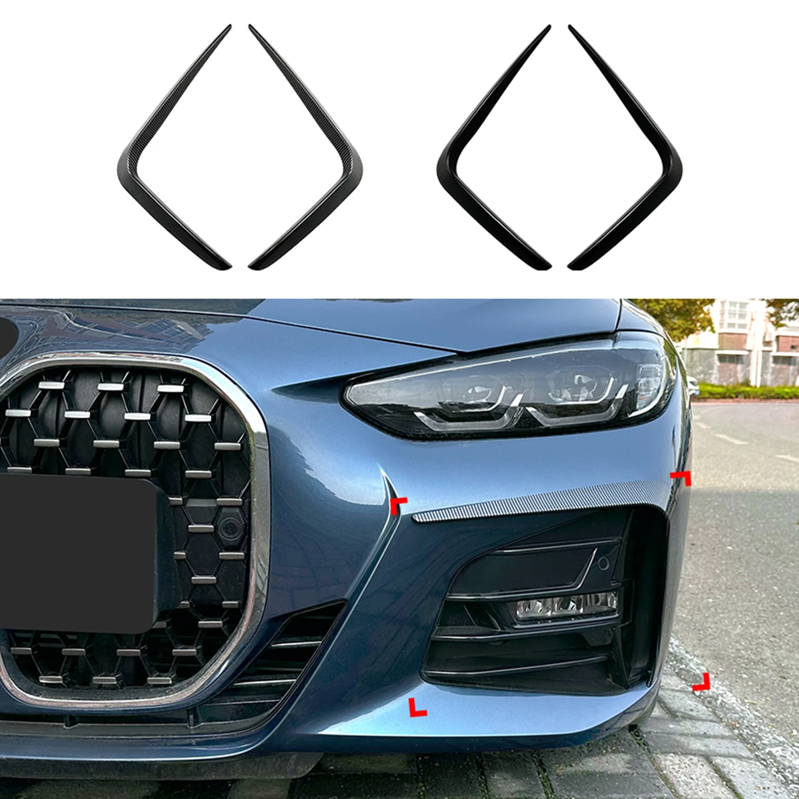 

Передний бампер, боковая крышка вентиляционного отверстия, накладка, противотуманная фара, впускная рамка, сплиттер, спойлер для BMW 4 серии G22 G23 M Sport 2020-2023