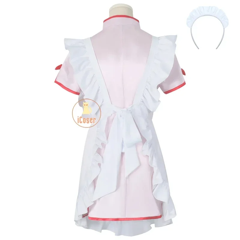 x;3,f'6;h9/Anime 1/2 Champú Disfraz de Cosplay Peluca Vestido Uniforme de Maid Cheongsam Accesorios para la Cabeza Ranma Saotome Halloween6'h.8j,3/f'