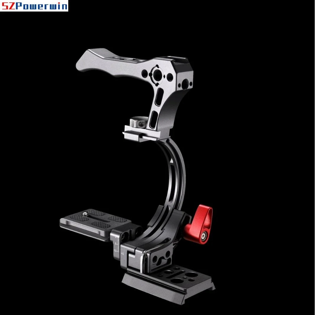 SZPowerwin Semi-Circular Camera Cage Bracket for DSLR/Mirrorless Cameras Can Switching Between Horizontal and Vertical Shooting - Image 2