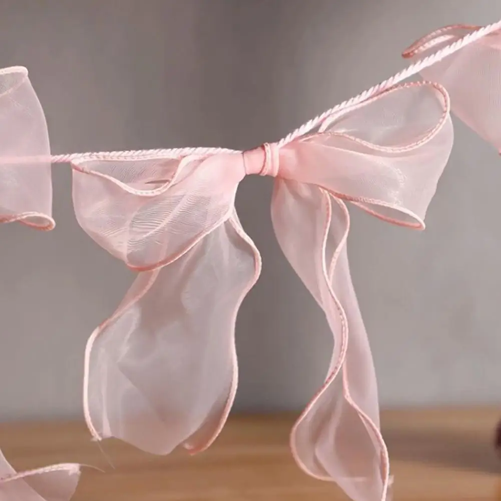12 Stück elegante rosa Schleifengirlande für Kindergeburtstage, Hochzeiten, Brautpartys, Babypartys, Wanddekoration, hängende Ornamente ﻿ – Detail 14
