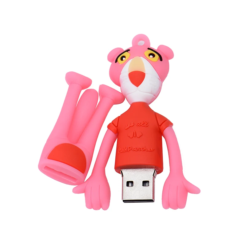 JASTER-Clé USB 2.0 en forme de léopard et humanoïde, support à mémoire de 4 Go 8 Go 16 Go 32 Go 64 Go