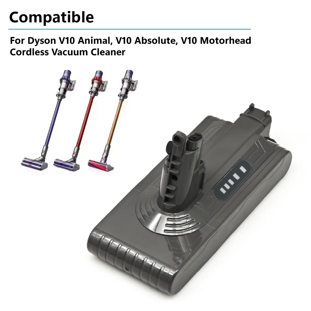 TPCELL 4000mAh For Dyson V10 Battery 21700 cell V10 Animal Absolute Fluffy Cordless Vacuum Cleaner 25.2V