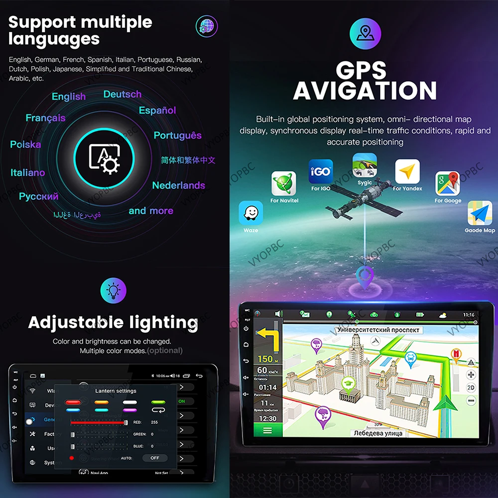 Автомобильный мультимедийный плеер на Android 14 Carplay для Toyota Ноя эскивера Voxy 2014 - 2018 2019, автомобильный радиоприемник с GPS, стерео Мультимедийный Плеер, головное устройство DSP