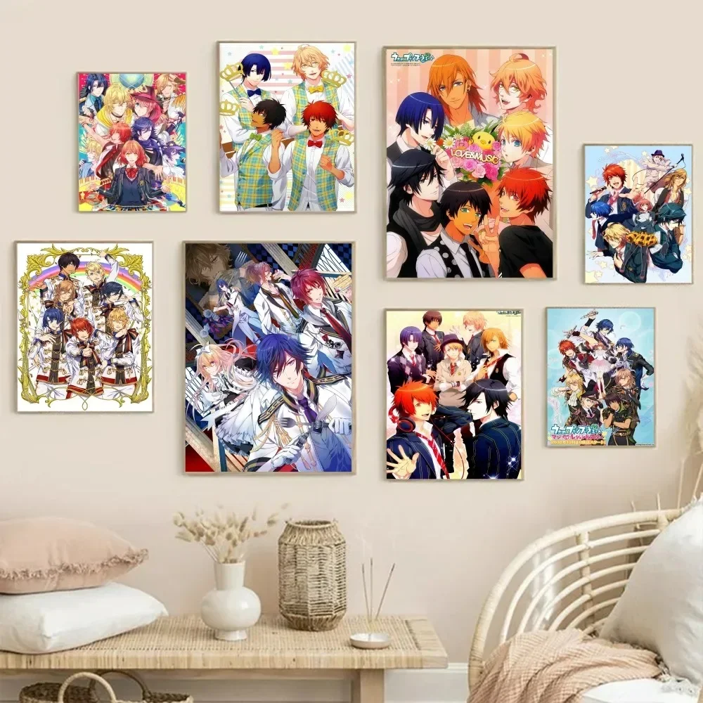 1pc Otome Game Anime Uta No Prince Sama Poster Stickers Art Wall Murals Decor Game Room Decor Gifts Kawaii HD Painting Cat Cars