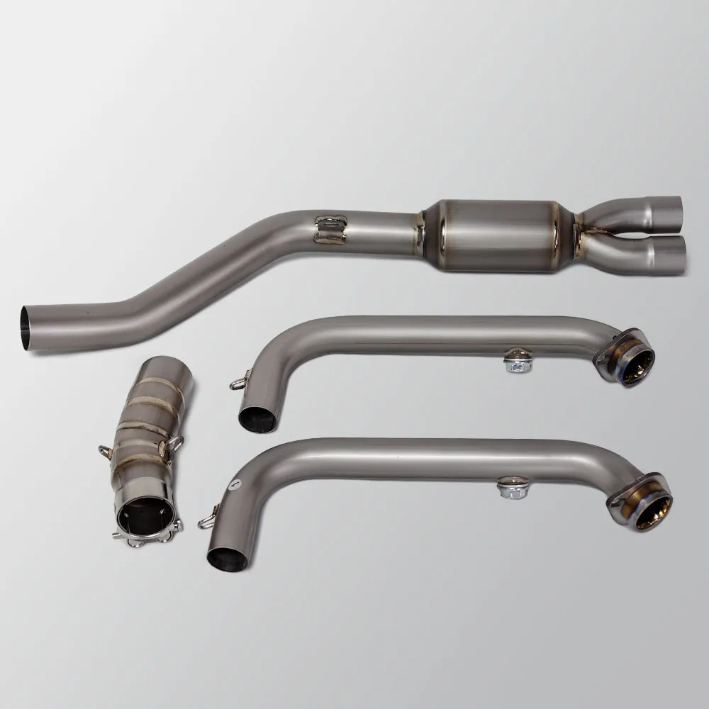 

Motorcycle Titanium Alloy Exhaust Front Pipe Header Tube Optional OEM or 51MM Interface For CFMOTO 450SR 450SS 450 SS SR