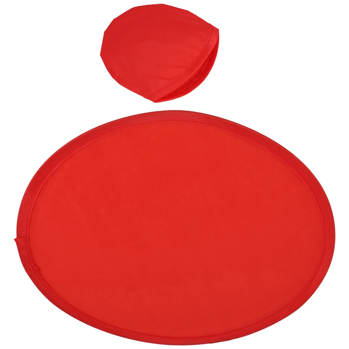 Foldable Round Fan-Red