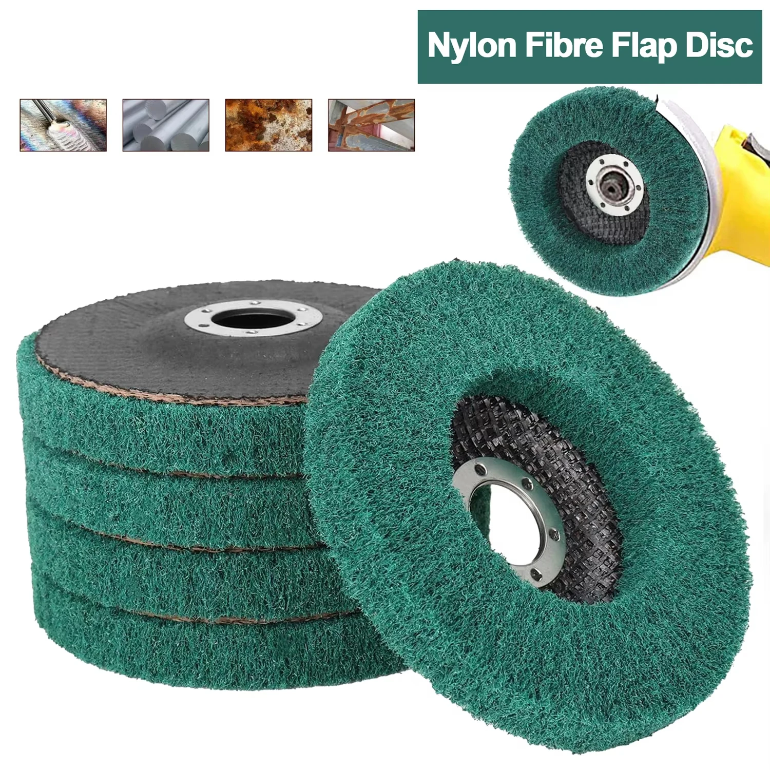 

125-миллиметровый шлифовальный круг из нейлонового волокна, полировальный диск, шлифовальная подушка, полировальный круг, для угловых шлифовальных машин - инструмент для полировки.