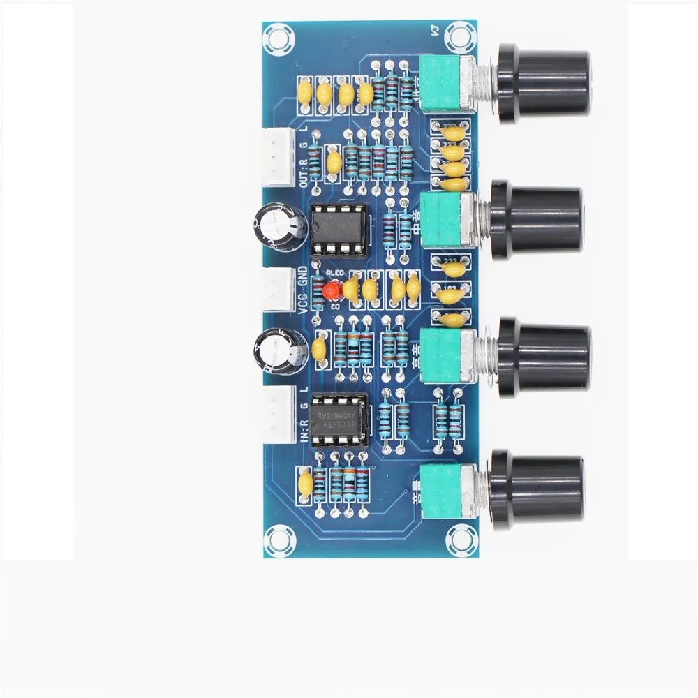 Imagem -05 - Tone Board Pré-amp Pré-amp Graves Agudos Ajuste do Volume Amplificador Controlador de Tom Xh-a901 Ne5532