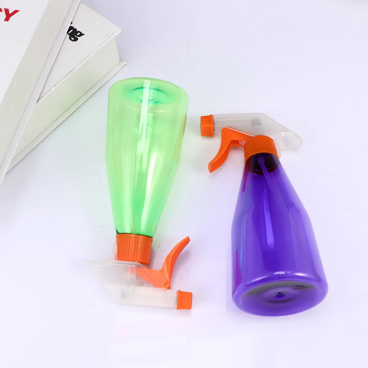 4 قطعة زجاجة رذاذ 360 مللي شكل مخروطي بخاخ رذاذ ناعم قابل لإعادة الاستخدام قابل لإعادة الملء بخاخ ضغط بيد واحدة لسقي النباتات #4