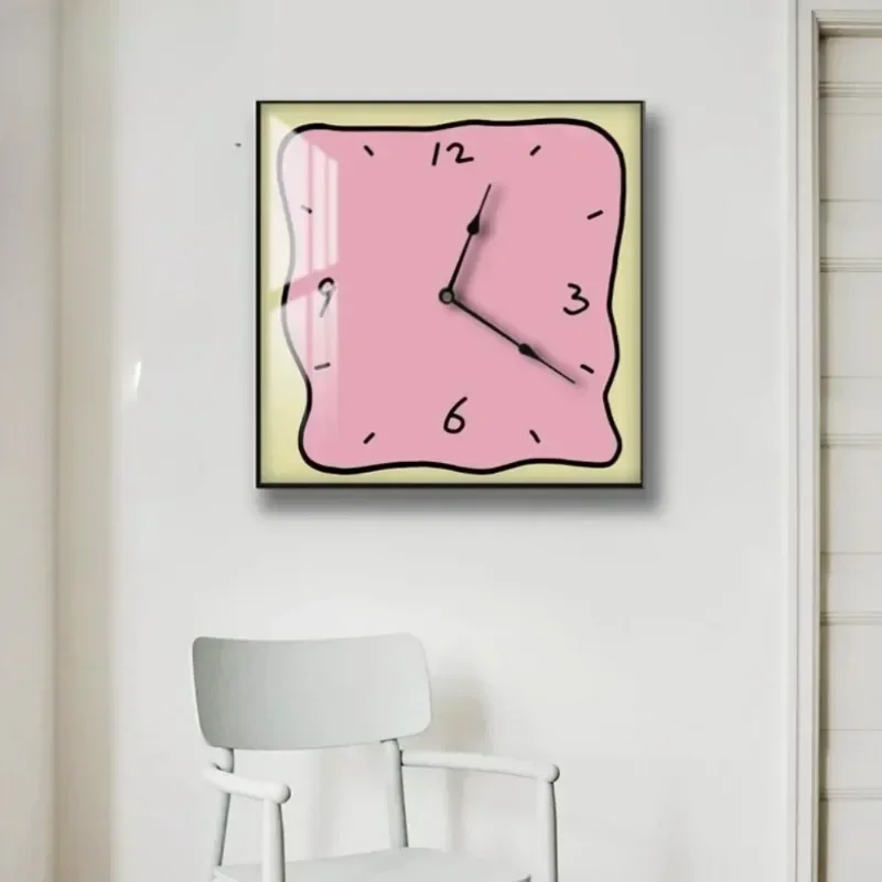 Home Fashion Wall Clock Graffiti Cartoon Art Silent Decoration Clock